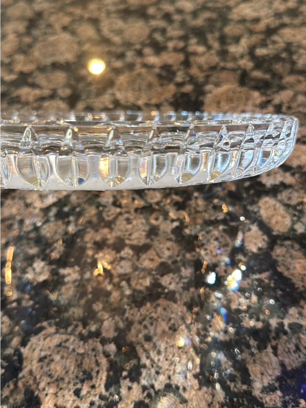 Rare Waterford Crystal 1986 Statue of Liberty Plate Trinket Dish